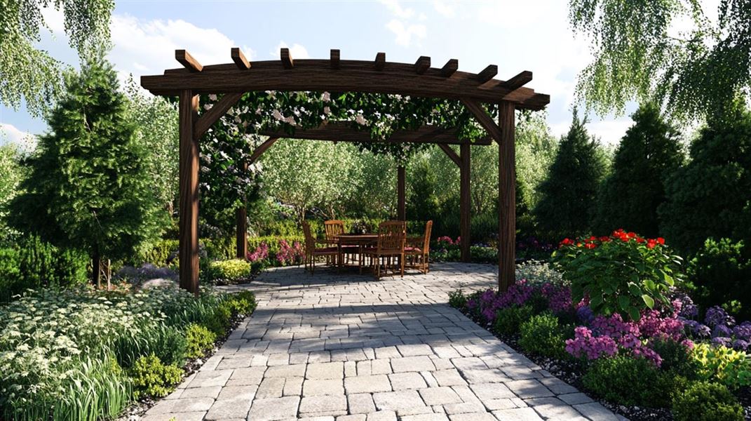 Pergola med sider - skab hygge i din have året rundt